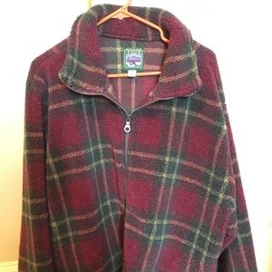 PLAID FUZZY JACKET